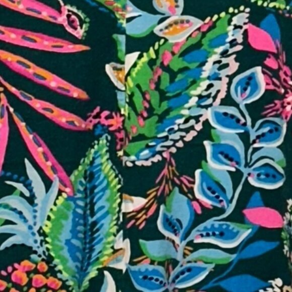 Lilly Pulitzer Aleece T-Shirt Dress Cotton Style# 008343 Size XS Sunshine Jungle - Picture 4 of 8